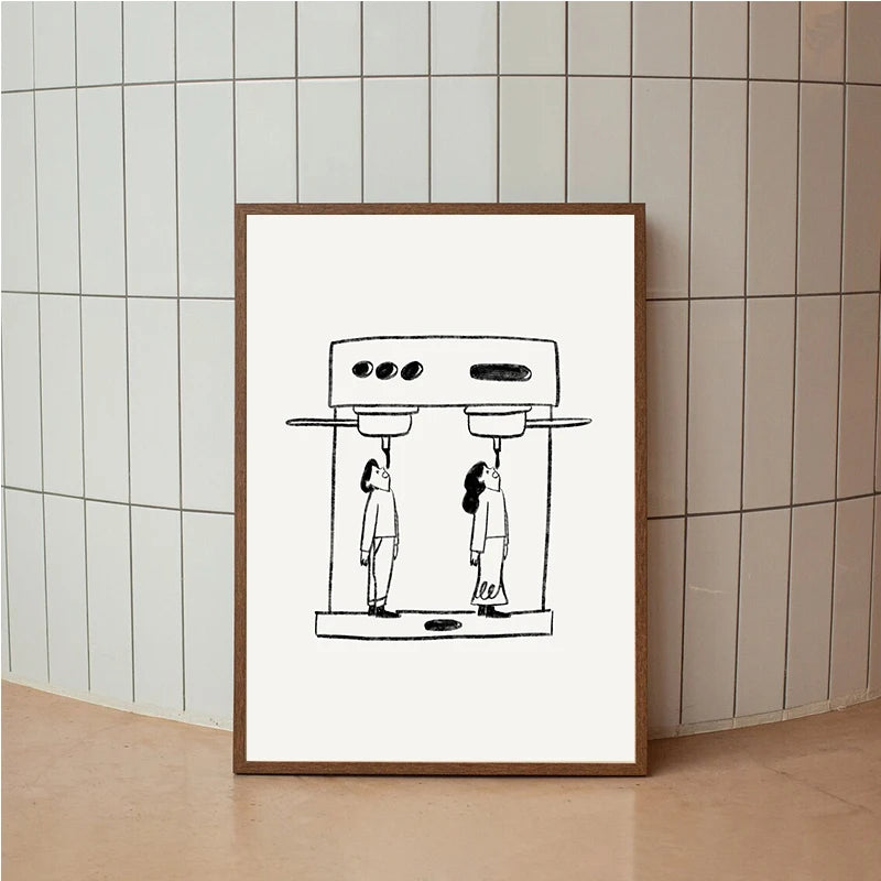 Coffee Canvas Wall Art Print – Espresso Kitchen Café Decor Canvas Wall Art Qst