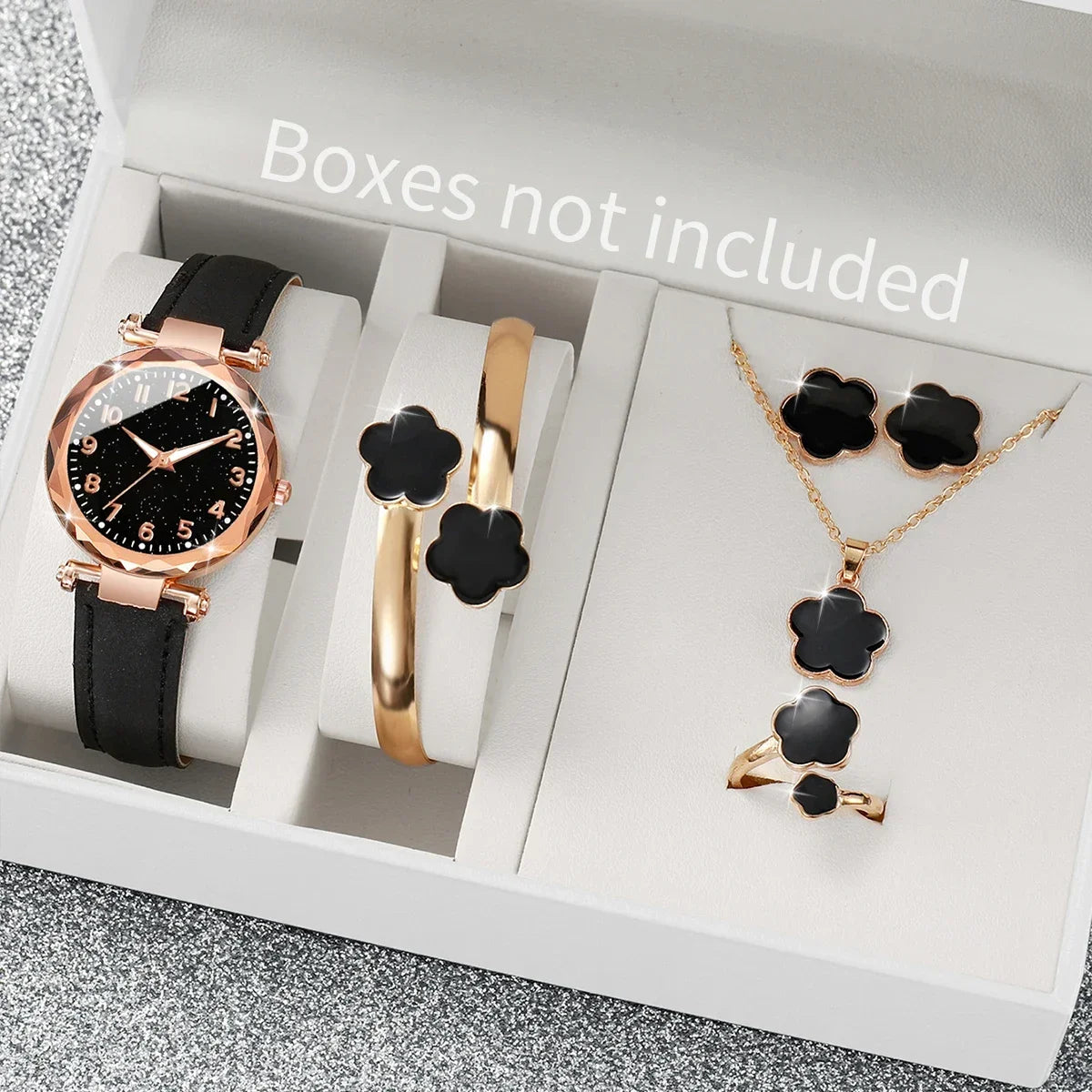 Women's Floral Leather Quartz Watch – Fashion Jewelry Timepiece Women's Fashion Watch Qme