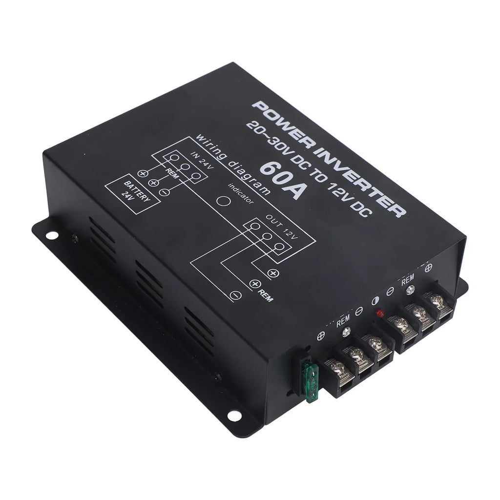 24V to 12V Step-Down Voltage Regulator | Dual-Fan Cooling Voltage Step-Down Converter Qme 60A