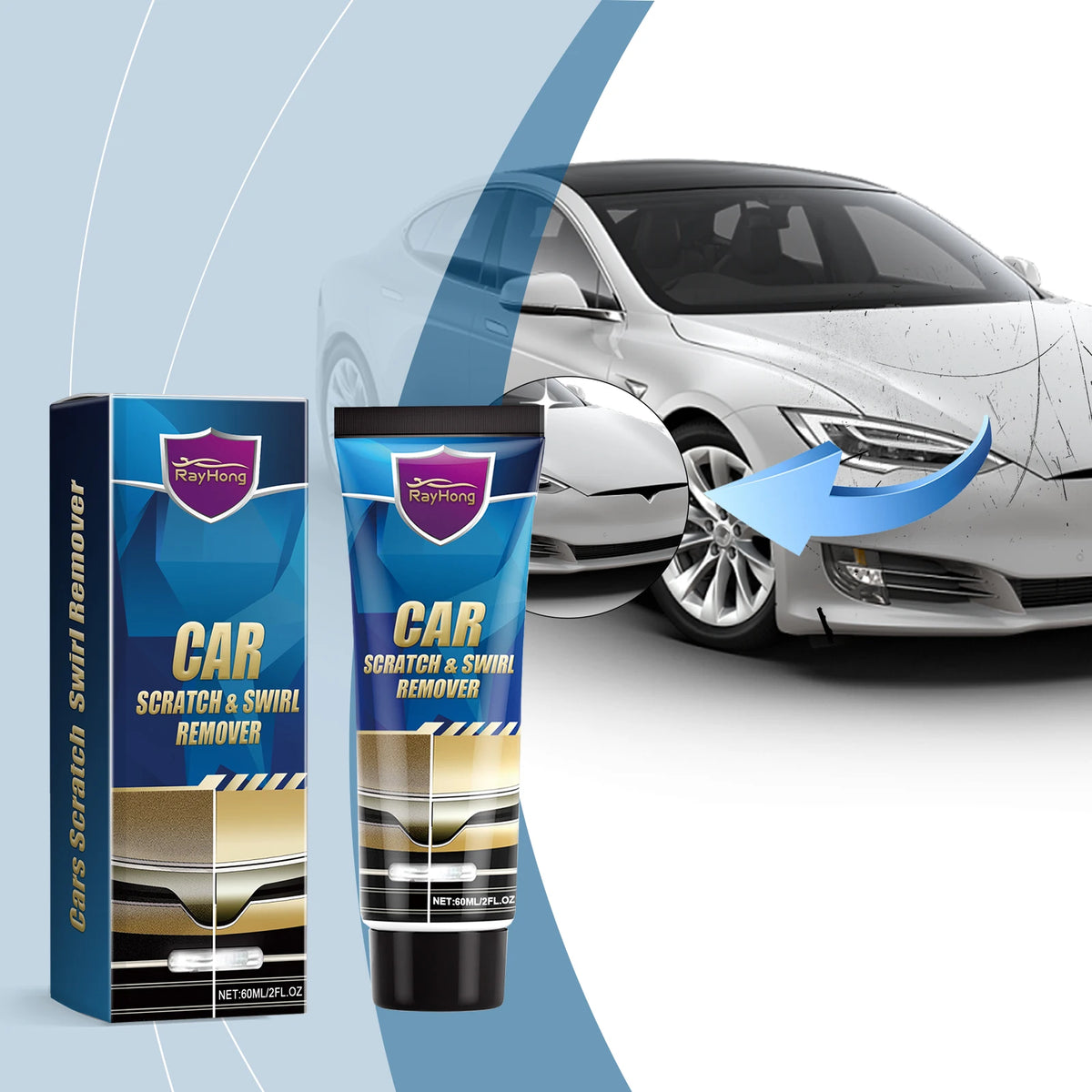 Rayhong Car Scratch Repair Paste – Touch Up Paint Restorer Car Scratch Repair Paste Qst