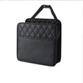Leather Car Backseat Storage Bag & Trash Can Organizer Car Backseat Organizer Qme Black