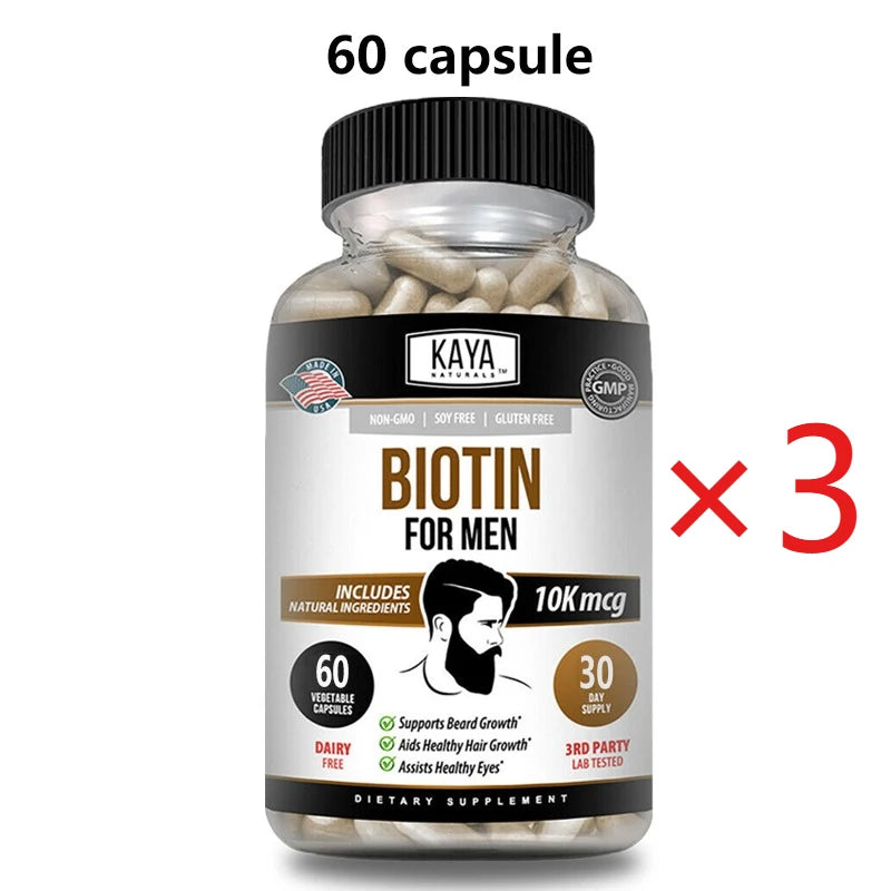 ZENVITALIZE Biotin 1000mg – Hair, Skin & Nails Supplement Biotin Supplement Qst 60 count-3 bottle