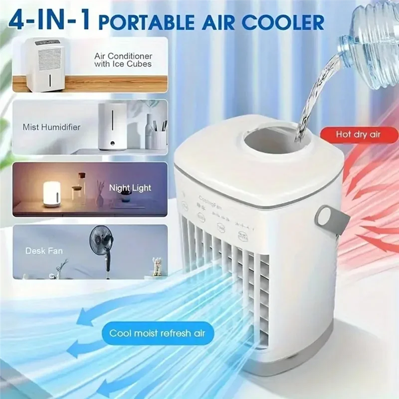 MiLESEEY B15C Mini Portable Evaporative Air Cooler Fan Portable Air Cooler Qst