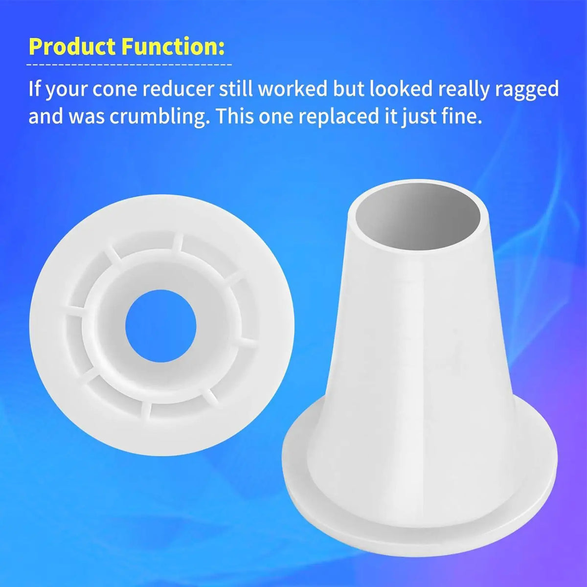 Pool Cleaner Rubber Leakproof Cone Reducer Fitting Replacement Pool Fitting Reducer Qme
