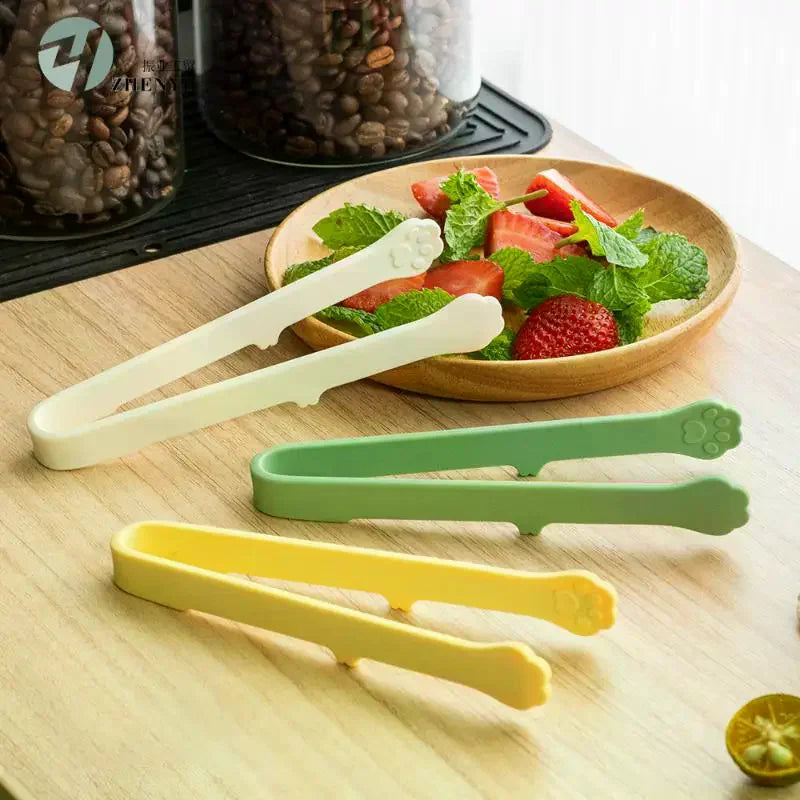 Cat Paw Silicone Mini Snack Tongs | Japanese Kitchen Tool Silicone Food Tongs Qme