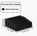Silicone Under Door Draft Stopper & Wall Protector Anti-Pinch Door Draft Stopper Qme black