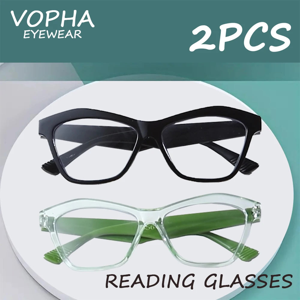 VOPHA Cat Eye Auto Focus Reading Glasses Clear Lens Unisex L50 Reading Glasses Qst