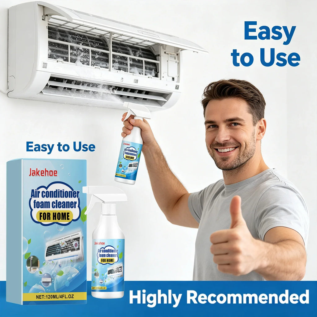 Air Conditioner Foam Cleaner Spray 120ml – No-Rinse Formula AC Foam Cleaner Qme
