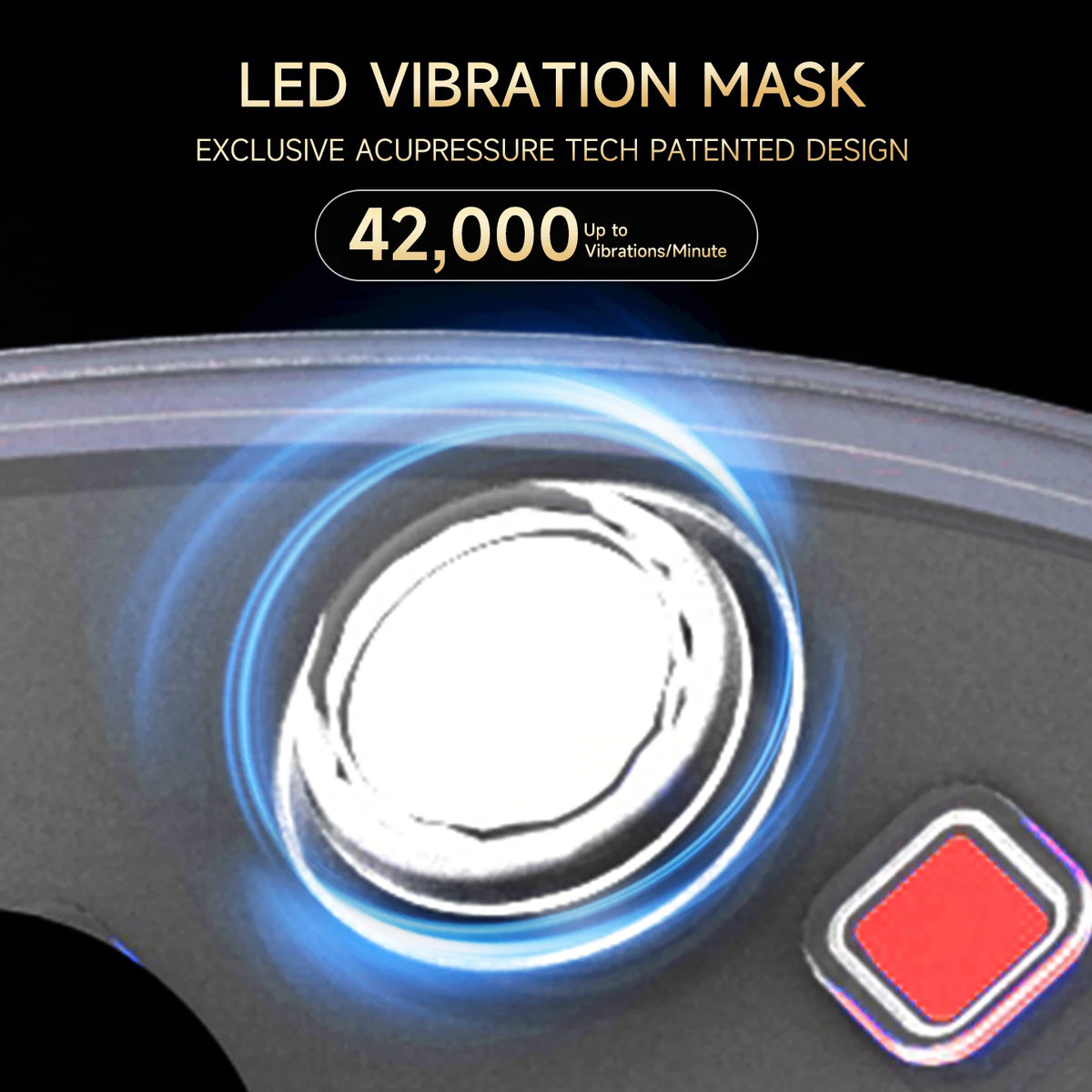Hello Face L300 LED Light Therapy Mask – 4 Modes, Vibration LED Therapy Face Mask Qst