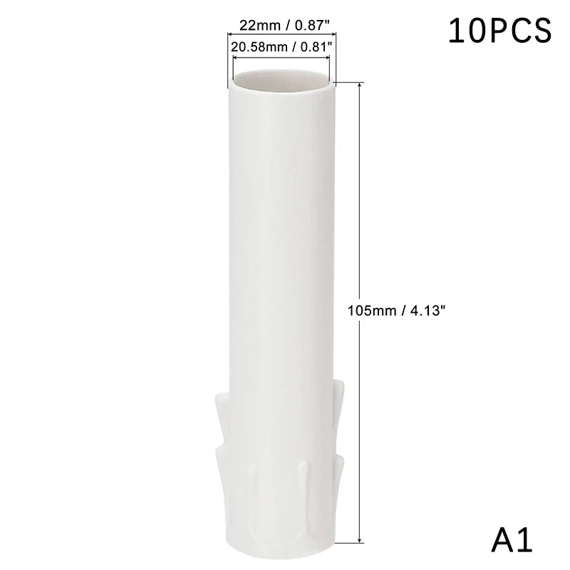 E14 Candle Socket Covers – Vintage Flame Retardant Sleeves 10pcs Chandelier Socket Covers Qst A1
