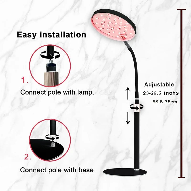 Red Light Therapy Lamp 660nm 850nm – Face & Body Desktop Panel Red Light Therapy Lamp Qst