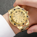 Men's Large Display Analog Quartz Business Watch | Qme Analog Quartz Watch Qme 3