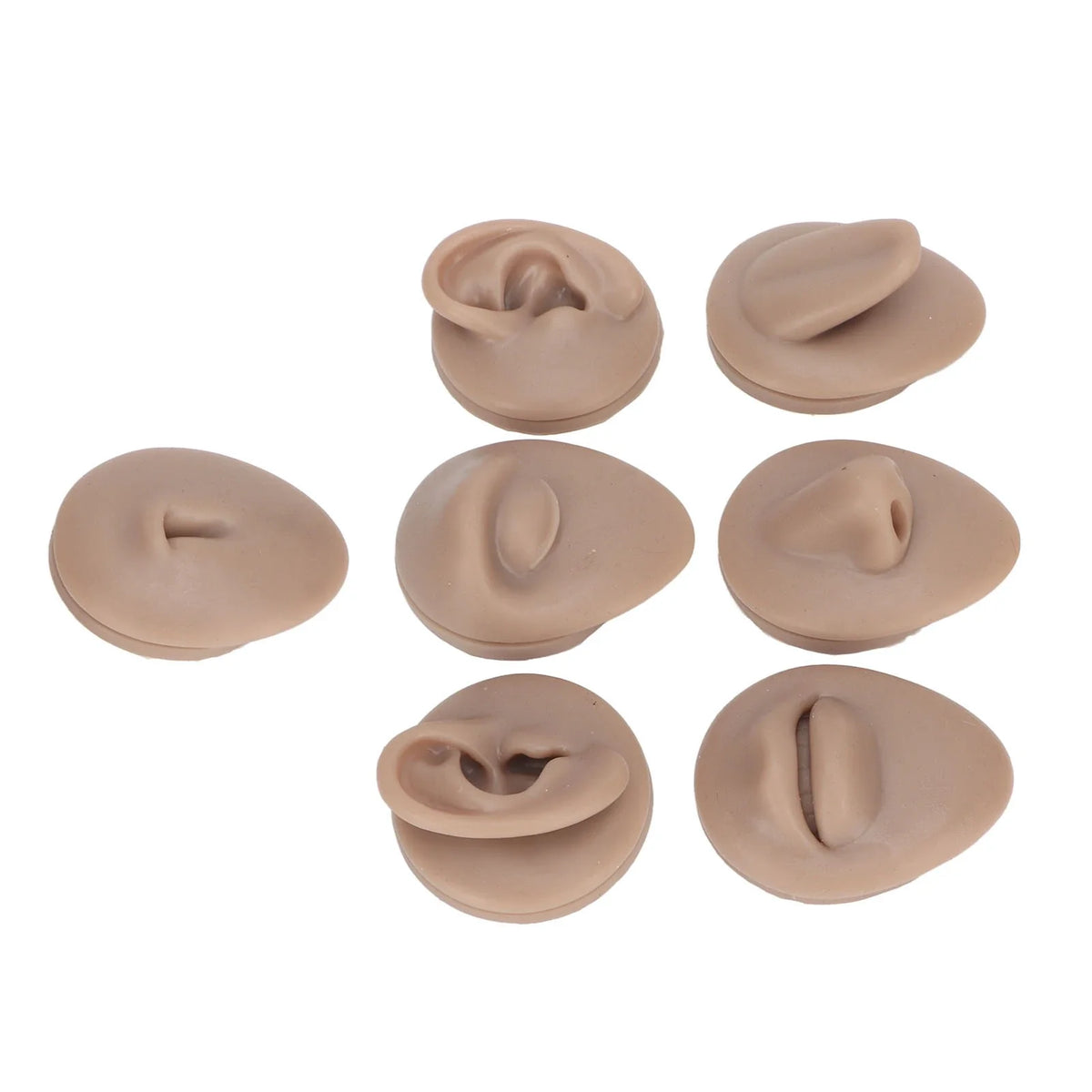 Silicone Face & Body Practice Model – Eye Ear Nose Mouth Set Silicone Practice Model Qme C