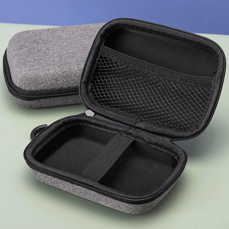 Portable Shockproof Headphone Case Hard EVA Storage Bag Headphone Storage Case Qme