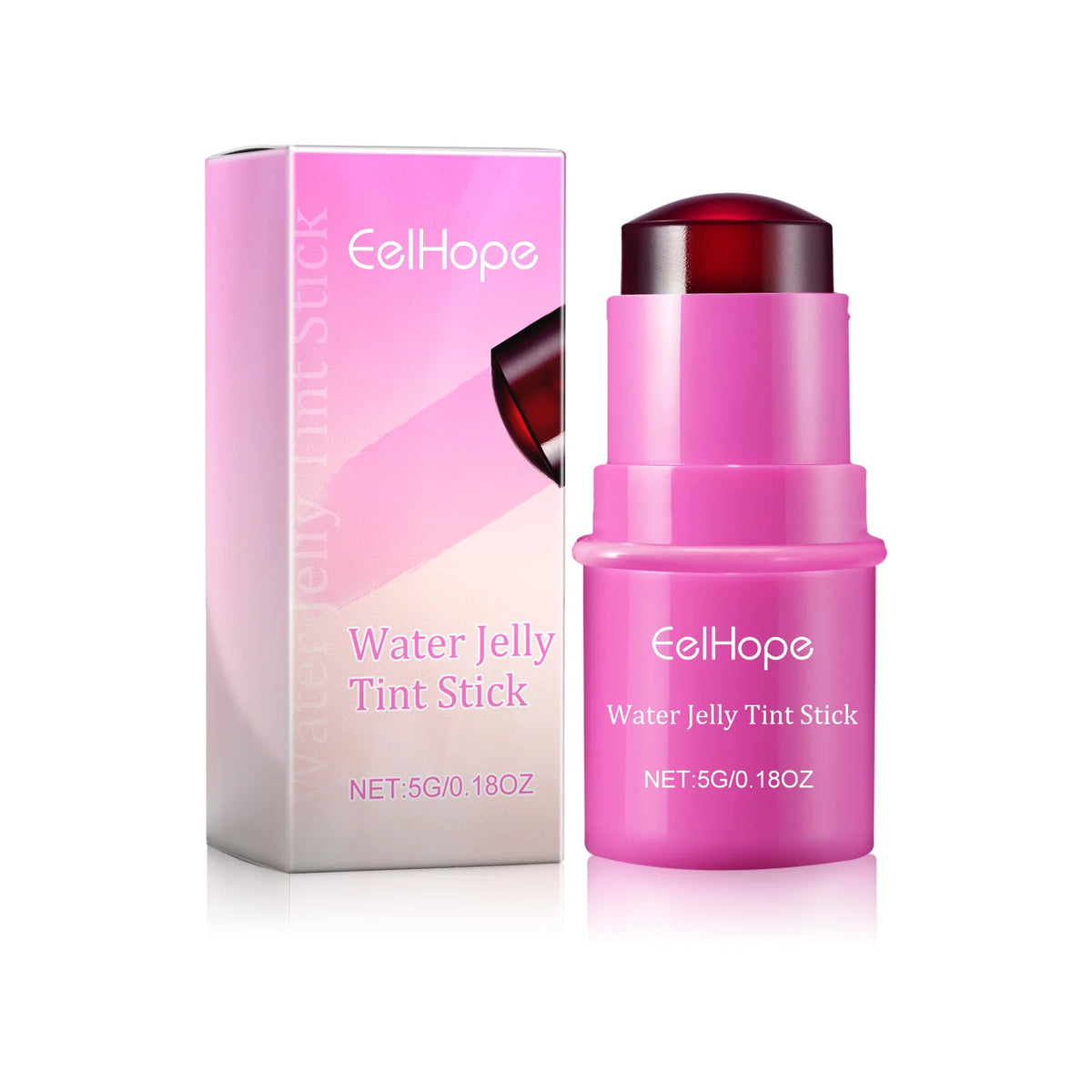 Eelhope 3-in-1 Milk Jelly Tint Blush & Lip Color Stick Blush & Lip Tint Qst B Berry Color