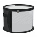 Non-Woven Fabric Hat Storage Bucket – Foldable Travel Organizer Hat Storage Organizer Qme Black