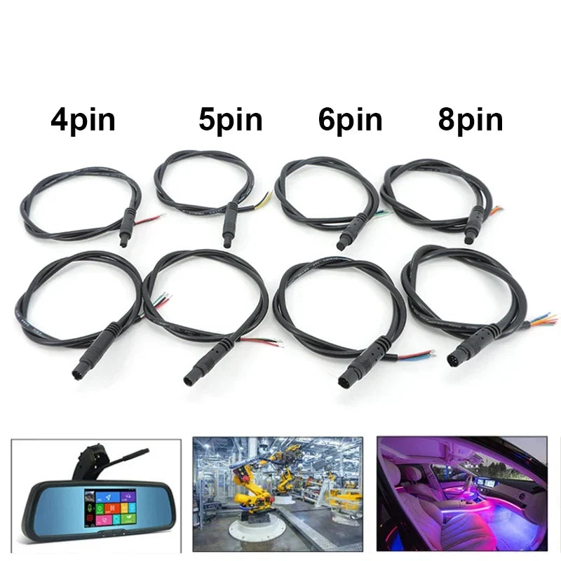 4-Pin Car DVR Rear View Camera Extension Cable – HD Monitor Camera Extension Cable Qme Female 1.8M