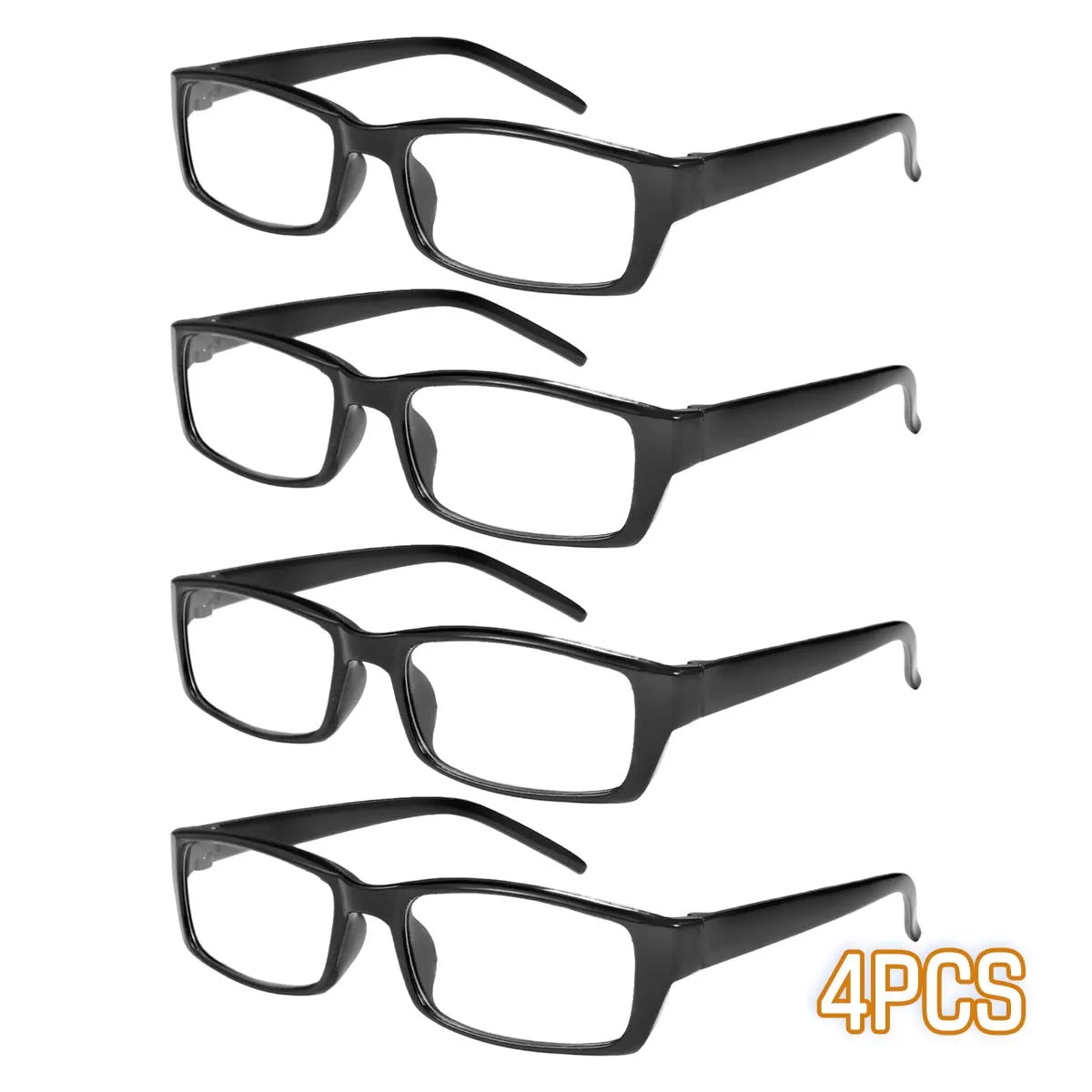VOPHA Autofocus Reading Glasses – HD Clear Lenses, Unisex 1-4 Pack Reading Glasses Qst 4pc-L1F