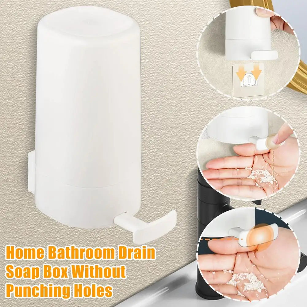 Wall-Mount Bar Soap Dispenser & Grinder Soapbox Dish Soap Grinder Dispenser Qme