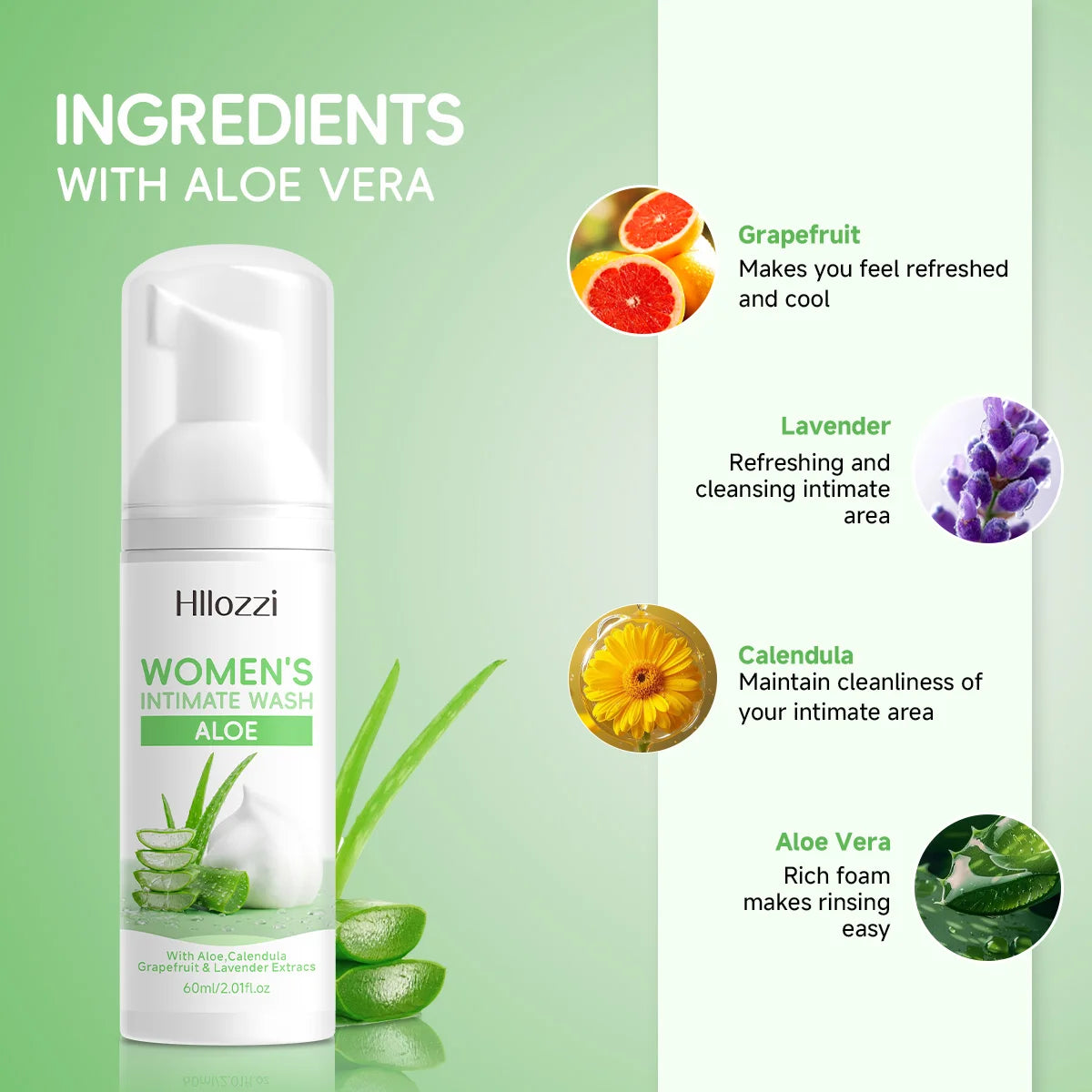 Women's Aloe Intimate Wash – Gentle, Fresh & Odor-Control Intimate Hygiene Wash Qst