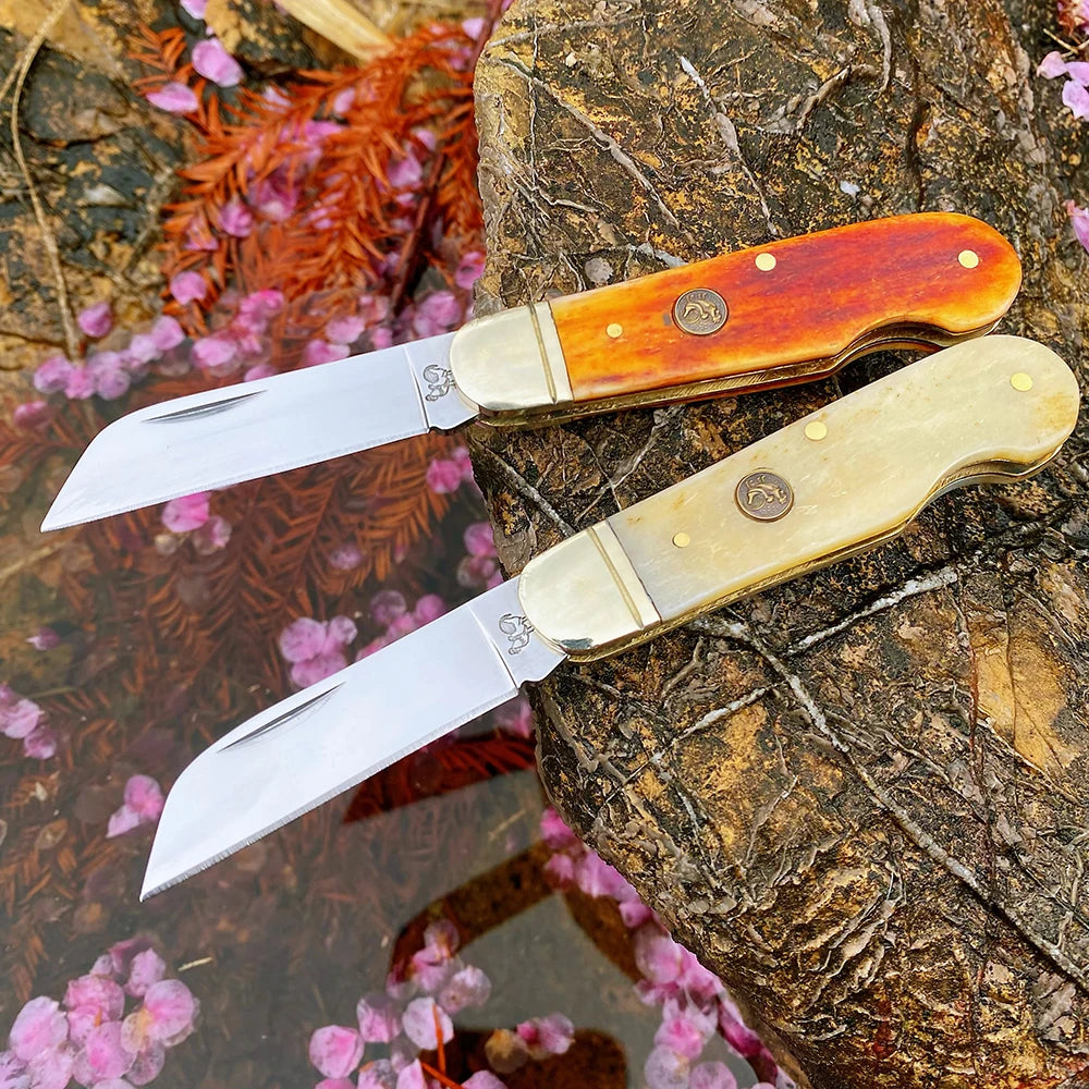 Z.QIAN W135HS Bone Handle Multi-Blade Slip Joint Pocket Knife Folding Pocket Knife Qst