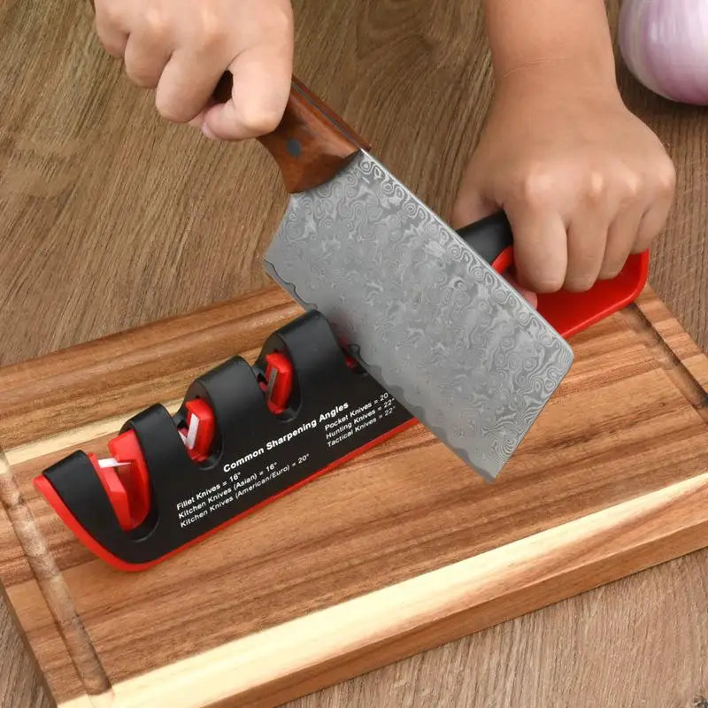 4-in-1 Adjustable Angle Knife & Scissor Sharpener Knife Sharpener Qst