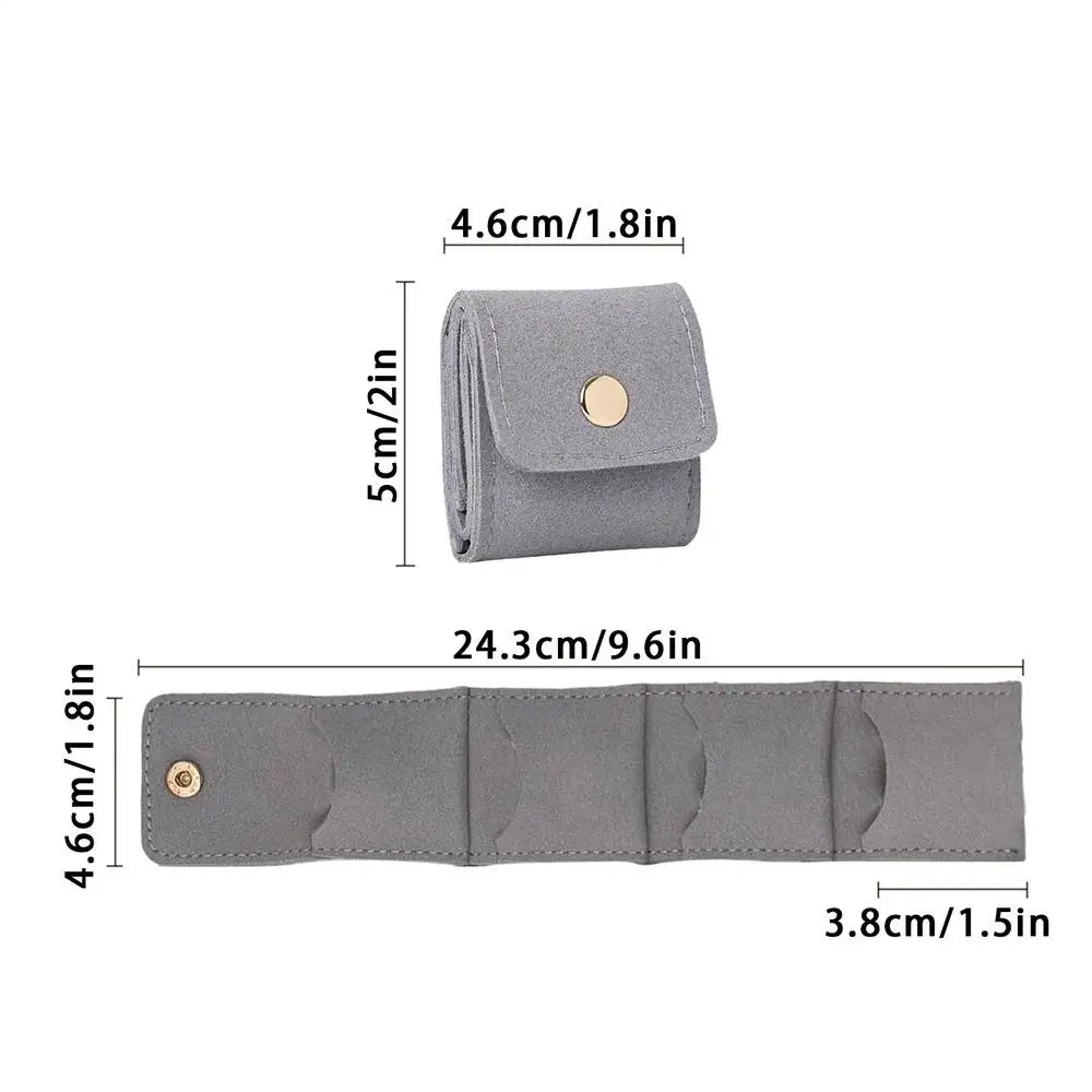 Mini Folding Jewelry Storage Box | Portable Earring Organizer Jewelry Storage Box Qme 03