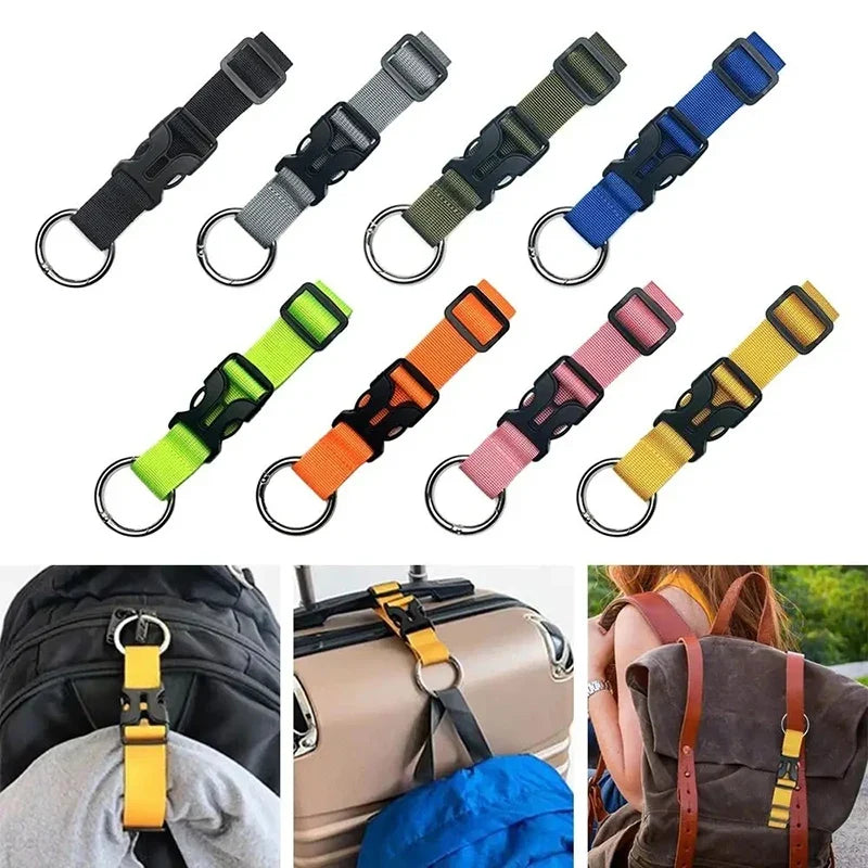 Nylon Luggage Band Belt Buckle – Multifunctional Backpack Strap Luggage Strap Buckle Qme