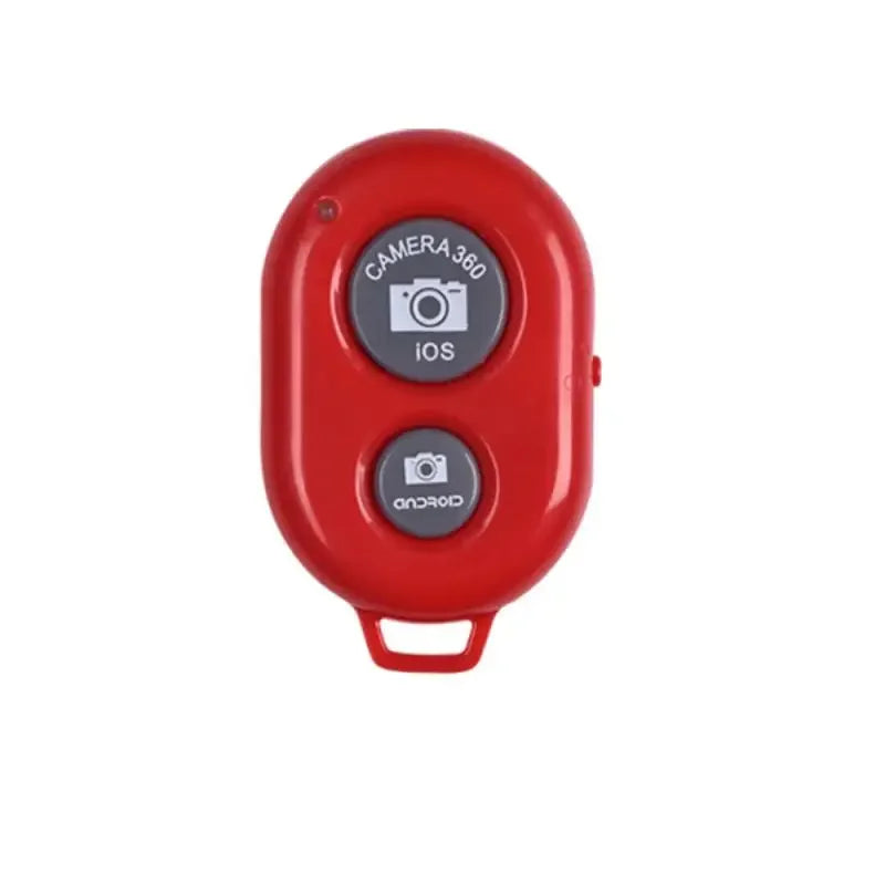 Bluetooth Selfie Stick Remote Shutter – Wireless & Lightweight Bluetooth Camera Remote Qme Red