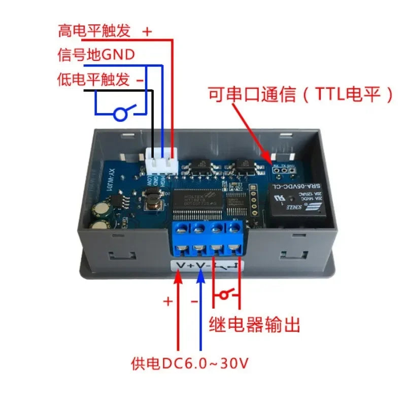 XY-WJ01 Off Delay Timing Relay Module Circuit Switch Timing Relay Module Qme