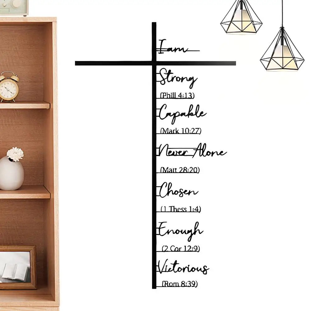 Metal Cross Wall Art – Christian Faith Indoor Décor 30cm Cross Wall Décor Qme 40CM China Mainland