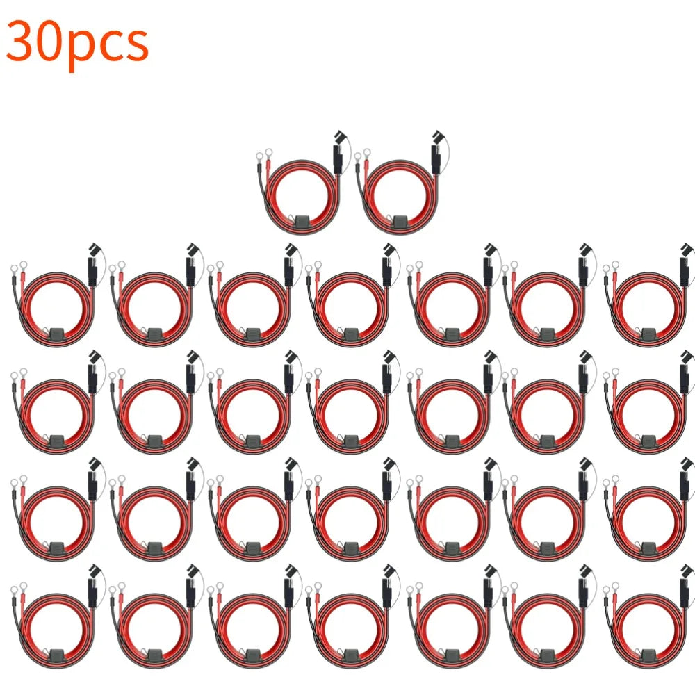 SAE Quick Disconnect Motorcycle Battery Charger Cable 10A Battery Charger Cable Qme 30pcs