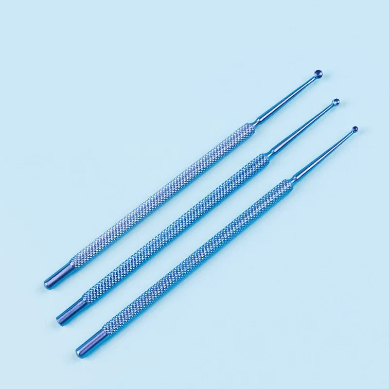 Micro Titanium Ophthalmic Scraping Spoon Double-Ended Precision Spoon Instrument Qme