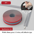 Self-Adhesive Cable Concealer | No-Drill Wire Hider Cord Cover Cable Concealer Raceway Qme Grey 3m