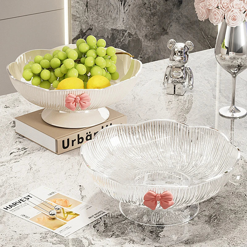 Luxury Coffee Table Candy & Snack Tray – Drain Design, 3 Colors Decorative Snack Tray Qme