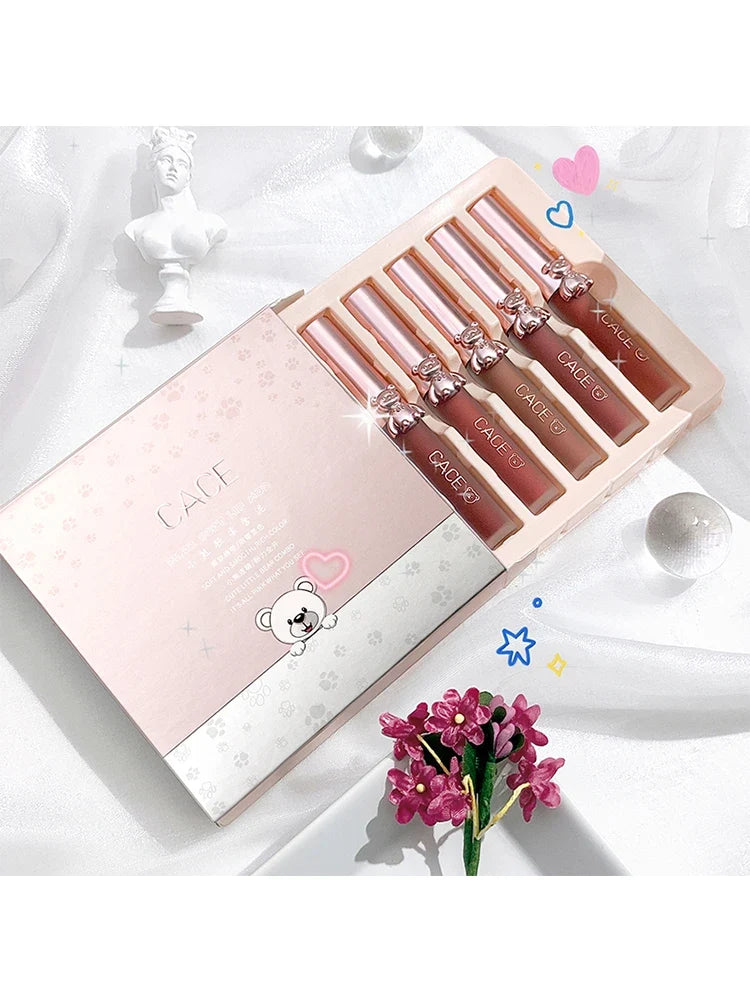 CACE Matte Liquid Lipstick – Waterproof Long-Lasting Lip Gloss Matte Liquid Lipstick Qme Lip Makeup Kits