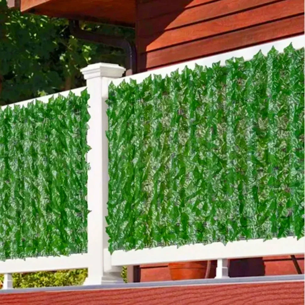 Artificial Flower Leaf Fence Panels 50x100cm | Outdoor Garden Artificial Fence Panel Qme