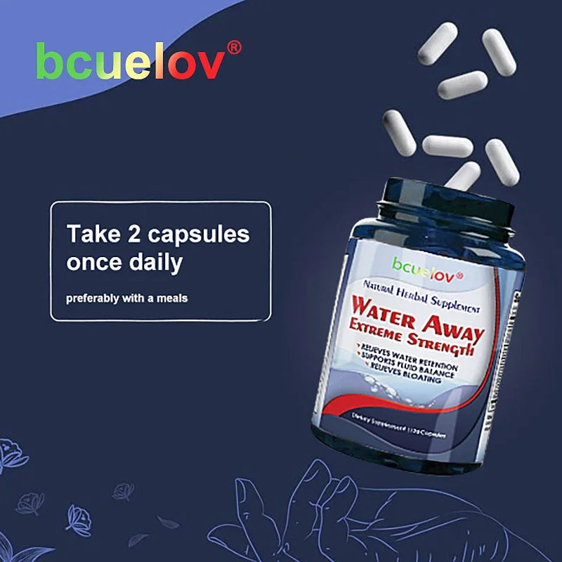 Bcuelov Natural Diuretic Capsules – Body Cleanse & Kidney Herbal Supplement Qst