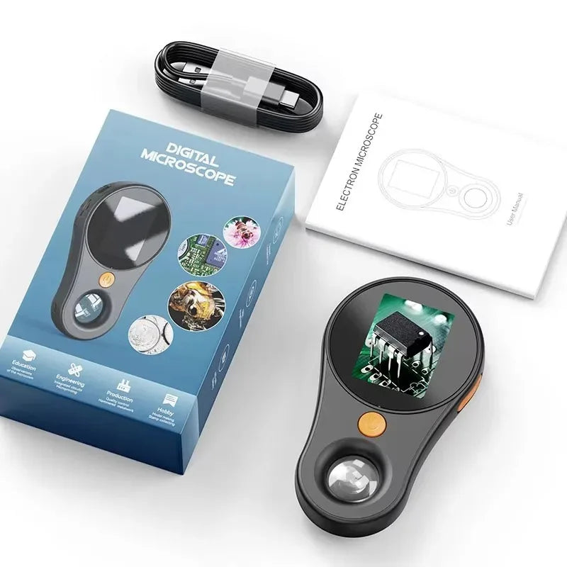 500X Handheld Digital Microscope 2" IPS 1080P Camera | Vilnason Digital Microscope Qst
