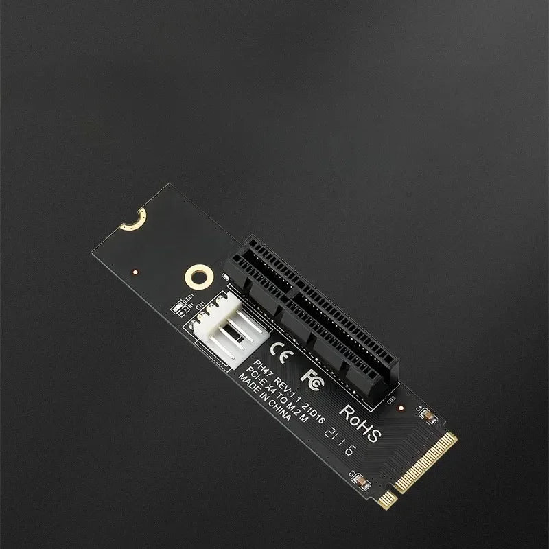NGFF M.2 M-Key to PCIe X4 Riser Card Adapter with LED PCIe Riser Adapter Qme 2PCS China Mainland