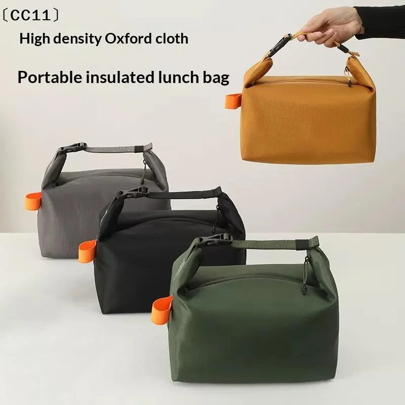 Insulated Lunch Bag Aluminium Foil Bento Lunchbox Tote Insulated Lunch Bag Qme
