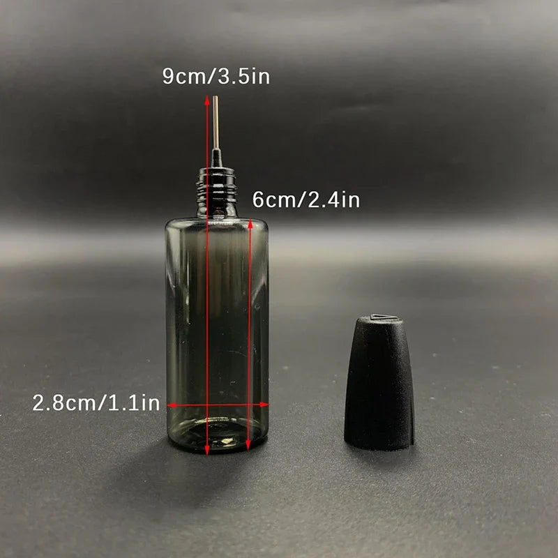 30ml Needle-Tip PET Dispensing Bottle – Nail Art, Tattoo & Crafts Precision Dispensing Bottle Qme one size