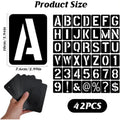 42-Pc Reusable Alphabet & Number Embossing Stencil Set Craft Stencil Set Qme 1 Set