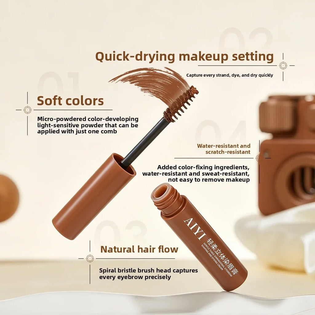 AIYI 3D Volumizing Waterproof Brow Mascara – Long Lasting Eyebrow Mascara Qme