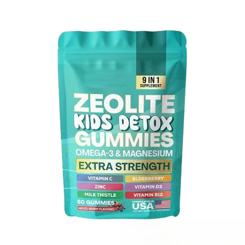 Zeolite Gummies 9-in-1 – Omega-3, Magnesium, Elderberry & More Wellness Gummies Qst 1 bottle-60 pieces