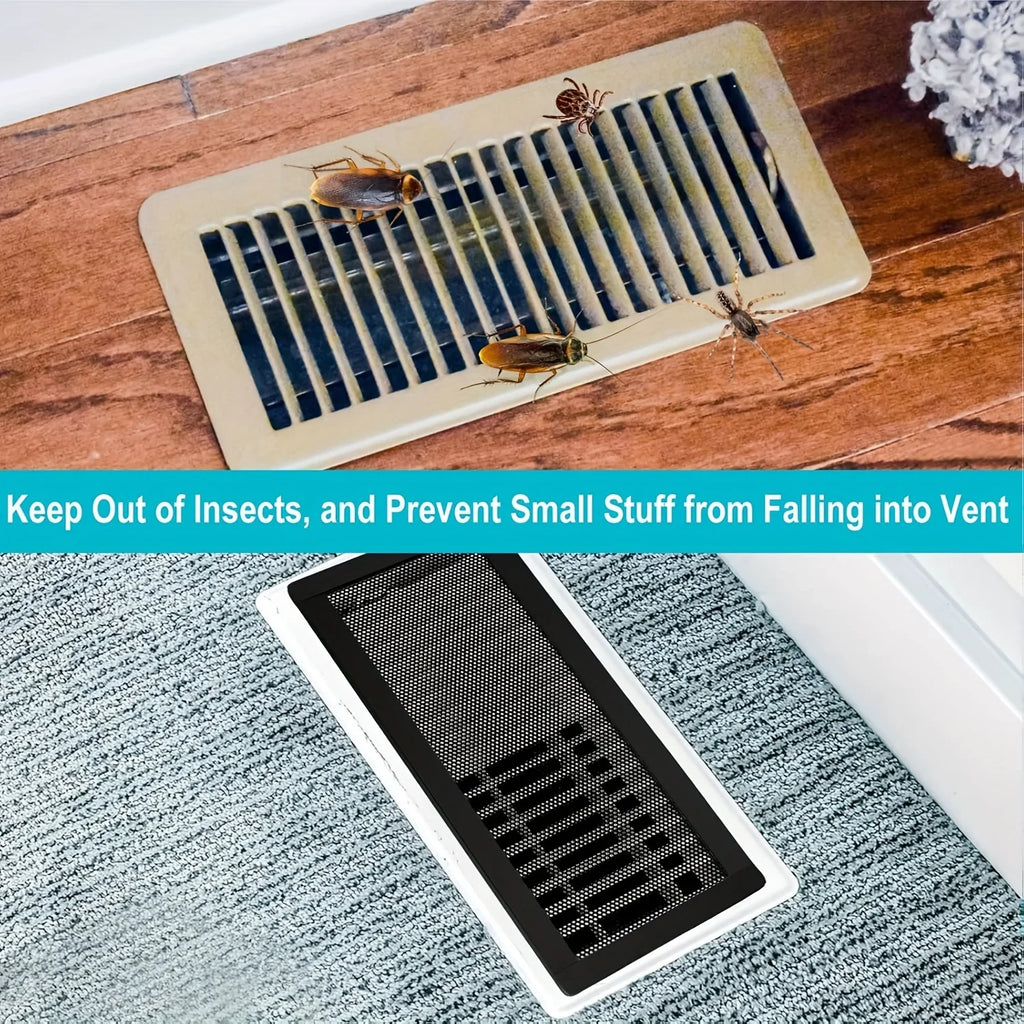4-Pack Magnetic Vent Covers 4x10 – PVC Mesh Dust & Pest Guard Magnetic Vent Cover Qme