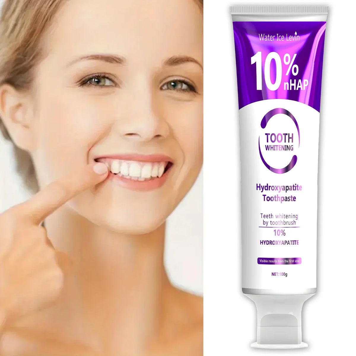 Oxide Hydroxyapatite Whitening Toothpaste & Toothbrush Set Whitening Toothpaste Set Qme