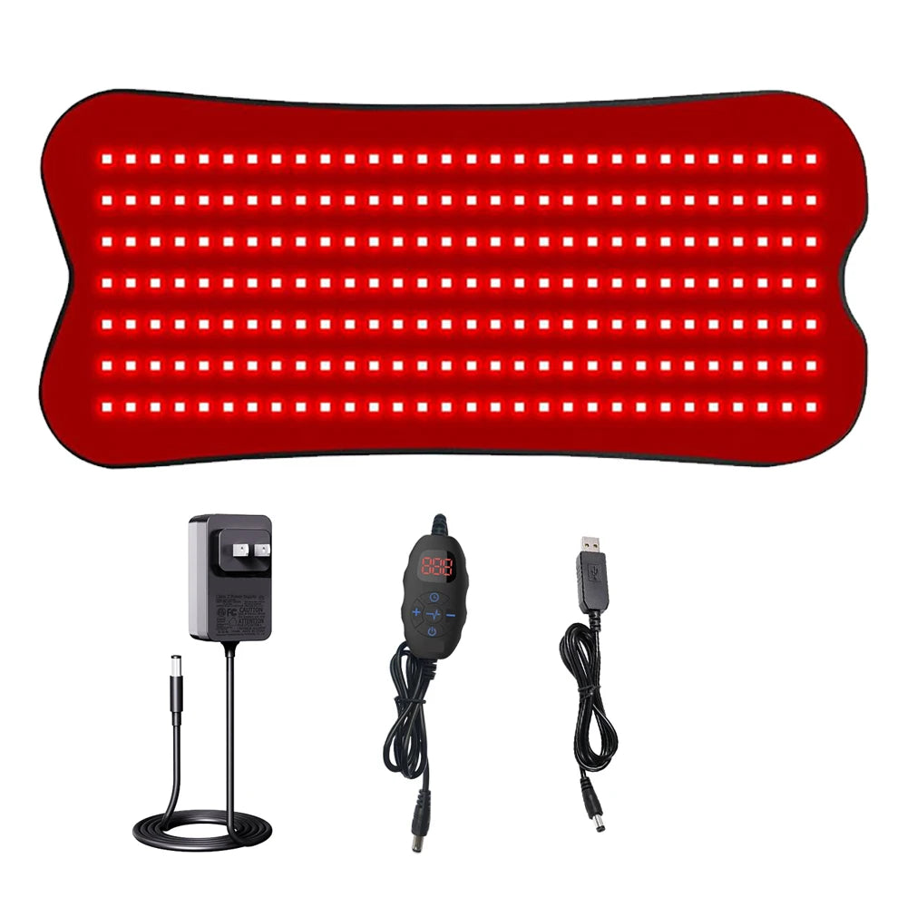 210 LED Red Light Therapy Belt 660nm 850nm – Body Wrap Pad Red Light Therapy Belt Qst UK PLug