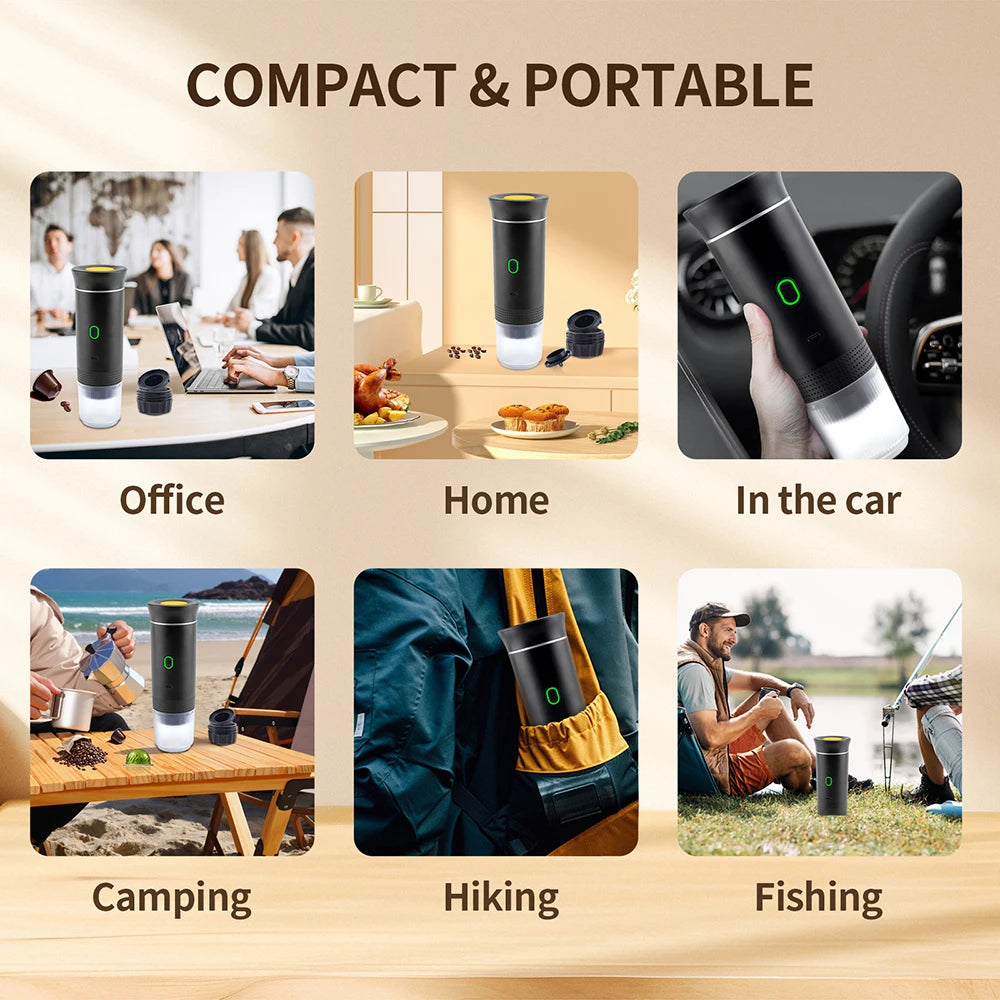 3-in-1 Wireless Portable Capsule Espresso Coffee Maker Portable Espresso Maker Qst