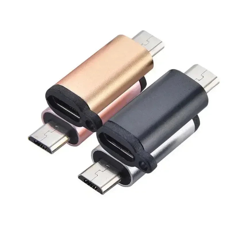 OTG USB-C to Micro USB & USB 3.0 Adapter Cable – 6 Colors USB-C OTG Adapter Qme